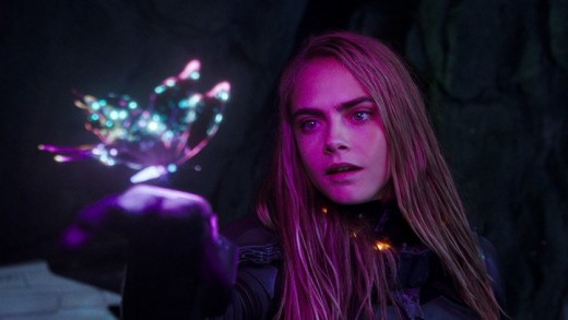 Cara had to interact with many CGI visuals!