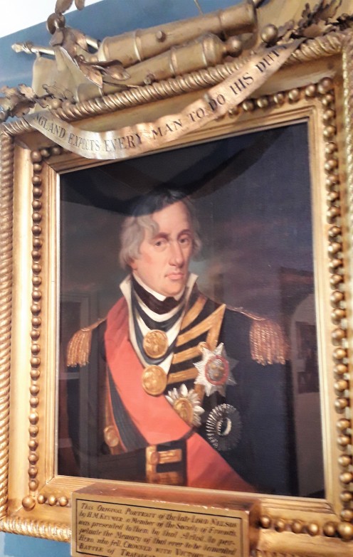 A portrait that Nelson sat for when he visited Great Yarmouth.
