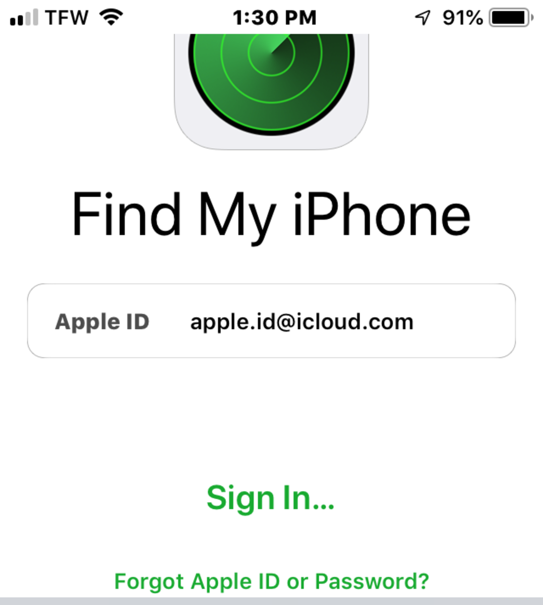 forgot apple id password on iphone