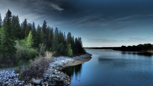 Glenmore Reservoir, Calgary, Alberta, Canada