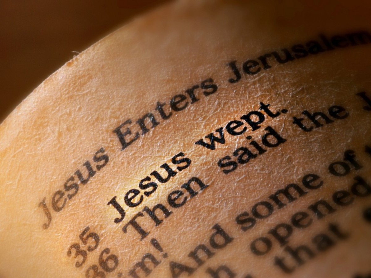 Jesus wept is the shortest verse in the Bible (John 11:35)