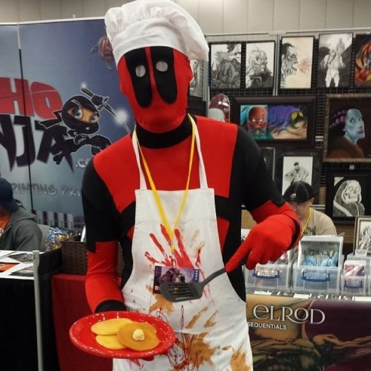 Me as Chef Deadpool or Chefpool. The apron was decorated by my wife. 