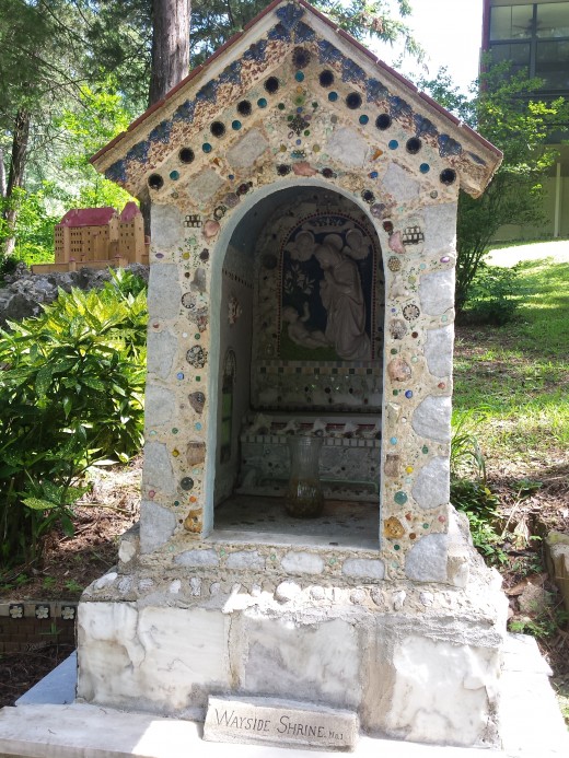 Wayside Shrine. Typical of European and Latin American countries, this Catholic shrine could be found along roads or pathways where travelers stop and offer prayers.