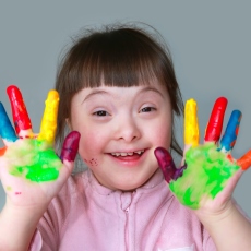 Pic: A child with Down Syndrome