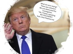 Lying Trump Claims No Collusion