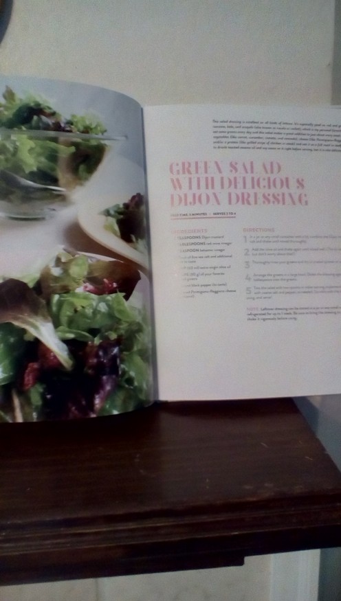 Green salad with dressing.  Kids will eat salad if they prepare it themselves!