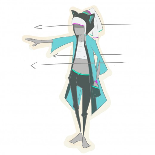 Concept 3: A concept based on a more traditional side of Japan when it comes to clothing. A bit too antagonistic and lacks color.