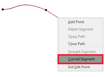 Figure 8: Curved segment