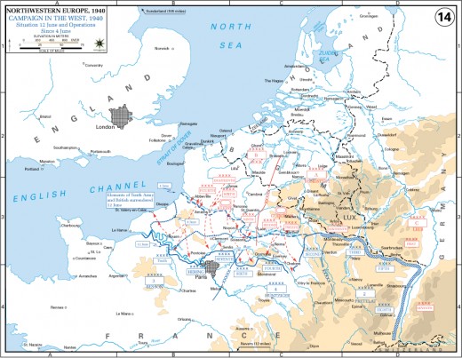 The German post-Dunkerque offensive. 