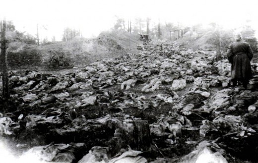 Mass graves of Polish officers found at Katyn
