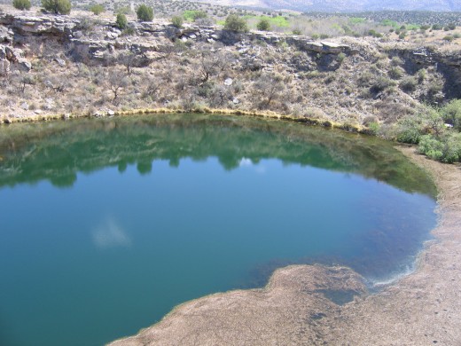 Montezuma's Well is North of Montezuma's Castle on I-17 in North Central Arizona.