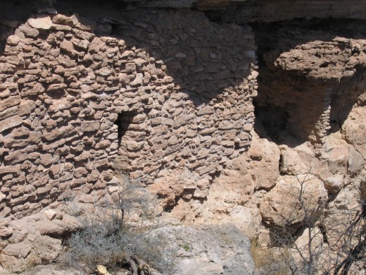 These cliff dwellings at Montezuma's Well are easy to see from the view area. 