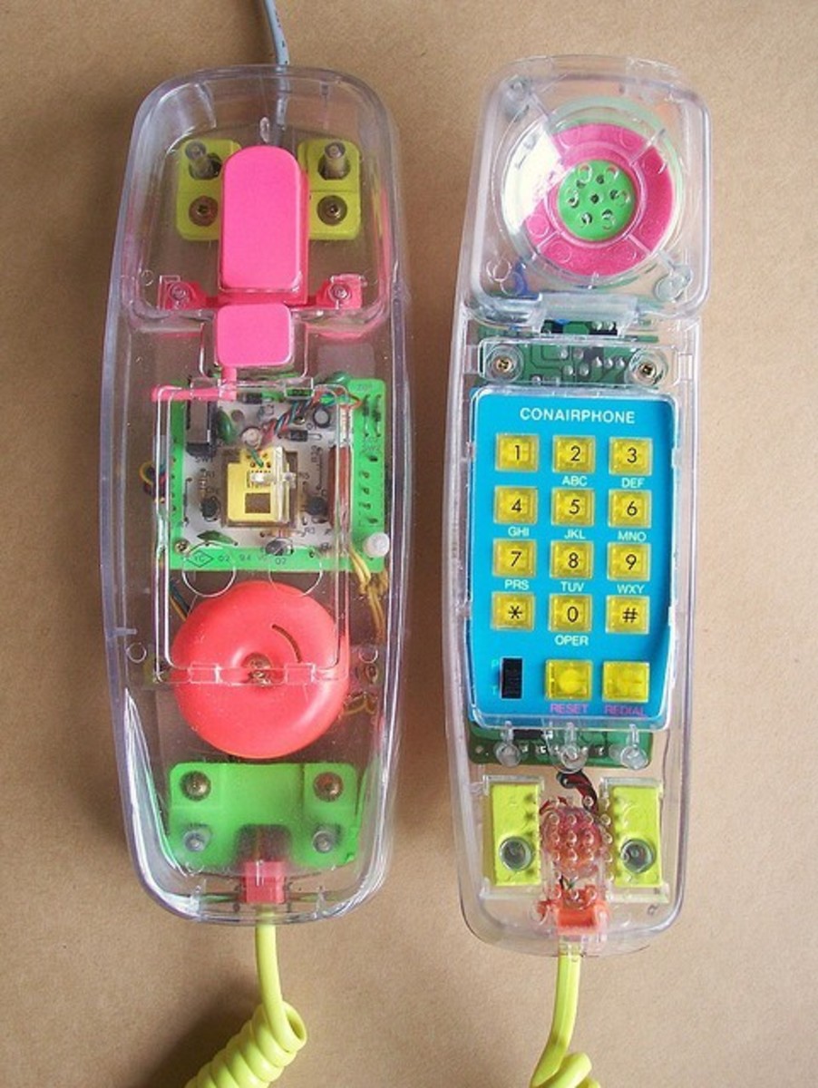 a typical phone from the 1980s