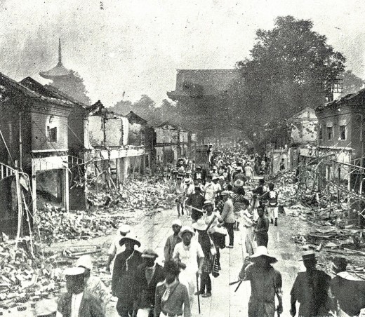 Destruction caused by the 1923 Kantoearthquake.