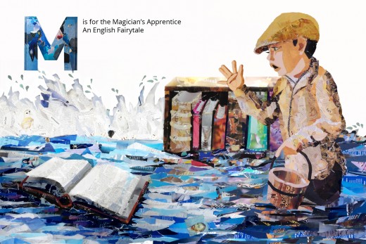 The Magician's Apprentice from The FairyTale Alphabet Book by Denise McGill