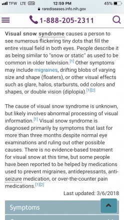 My Realization That I Have Visual Snow Symptoms and It’s Effects on My Sight