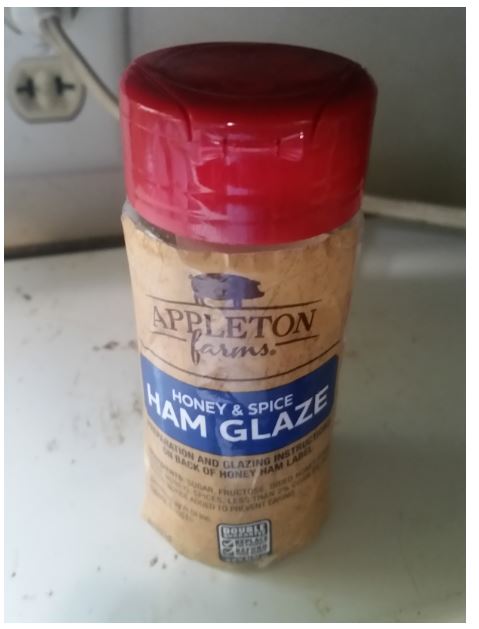 I put the ham glaze powder in a bottle for easy shaking