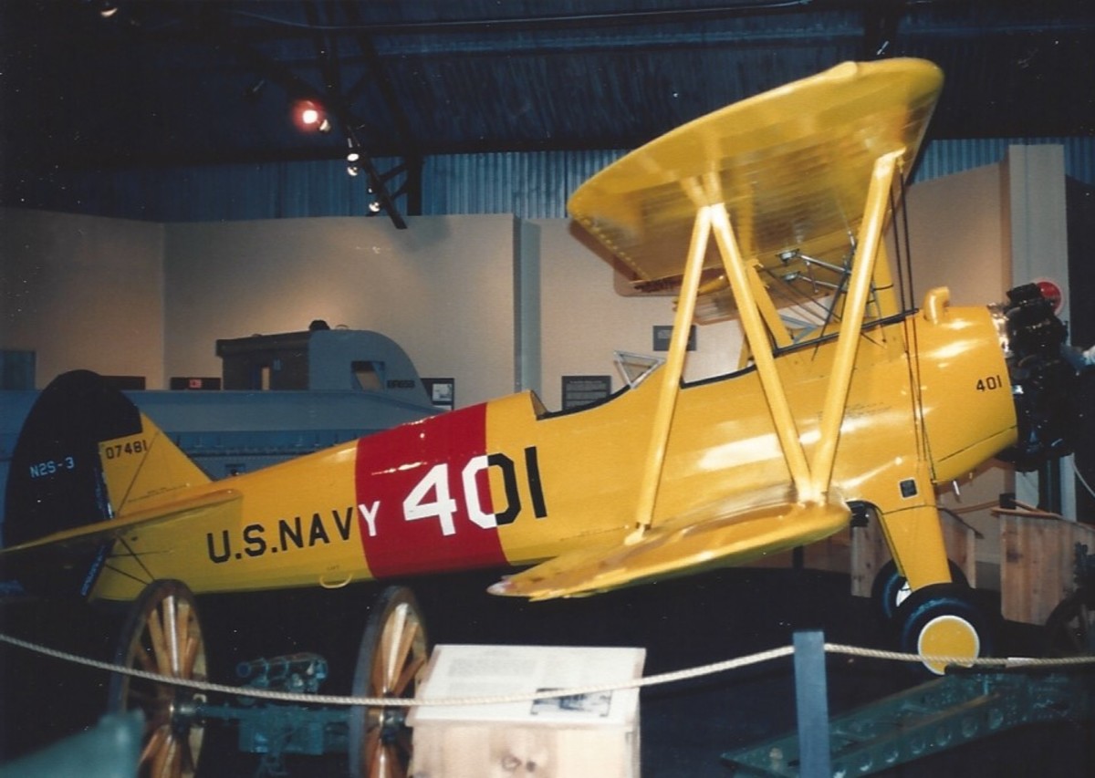 A US Navy Trainer, at the Marine Air-Ground museum.