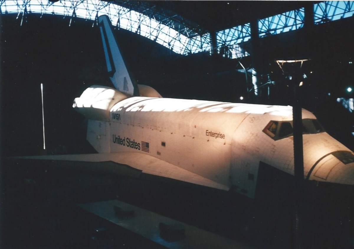 The Space Shuttle Enterprise at the Udvar-Hazy Center, Virginia.