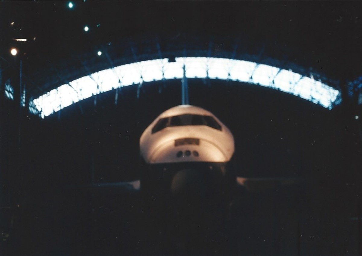 The Space Shuttle Enterprise at the Udvar-Hazy Center.