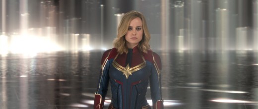 Captain Marvel in her uniform.