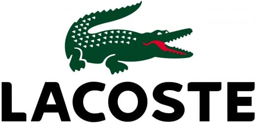 Lacoste's graphic logo of an alligator.
