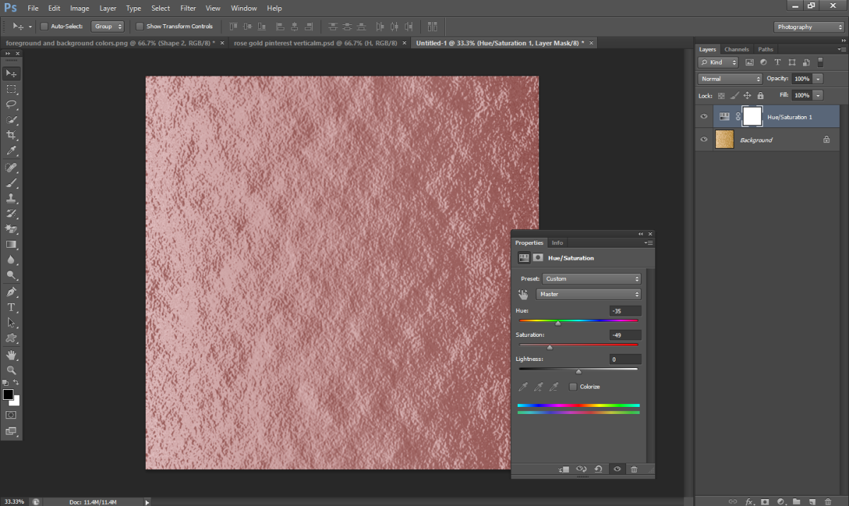 How To Make Rose Gold Foil In Photoshop Turbofuture