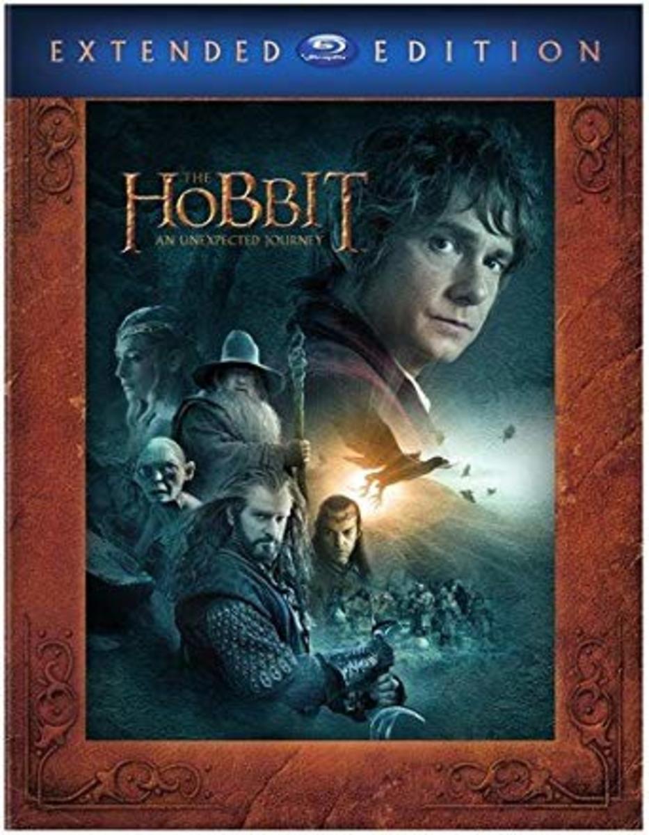The Hobbit: An Unexpected Journey extended edition Blu-ray cover.
