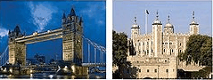 The Tower Bridge (left) and the Tower of London (right) (http://en.wikipedia.org/wiki/London)