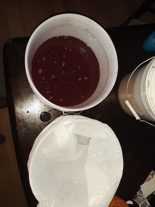 Unstrained wine