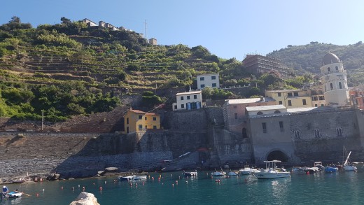 View of Vernazza from the harbor