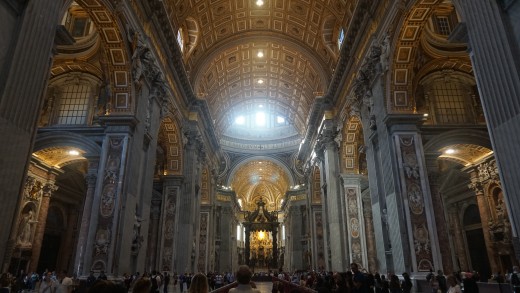 An Inner View of St. Peter's Basilica