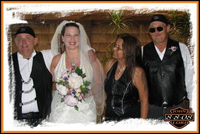 people still stop us and talk about that day... Many people said a biker wedding was the most fun they ever had at a wedding