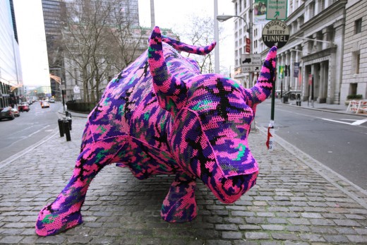 Creating Graffiti With Yarn - The New York Times