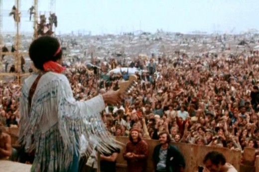 Jimi Hendrix at Woodstock 1969