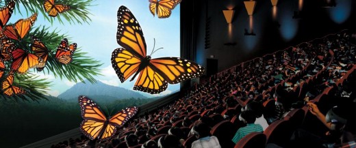 Another view of IMAX experience, this time with butterflies