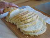 NOTHING LIKE SCLICED Italian BREAD FOR YOU EGGPLANT PARM.