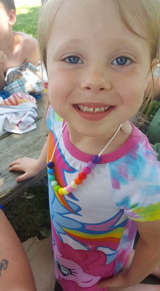 Rainbow necklace