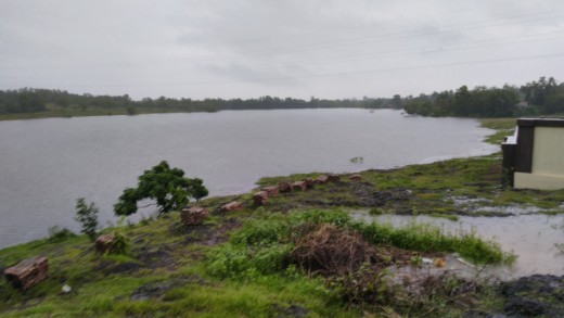 Mukarikanda reservoir with full water
