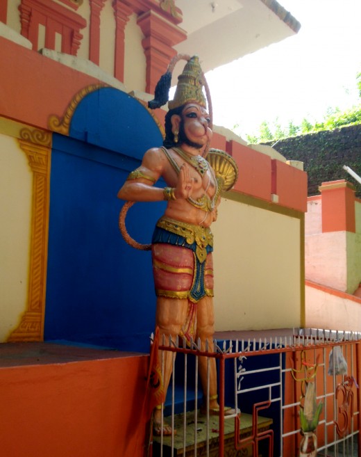 Hanuman Temple by the Kumbla Fort