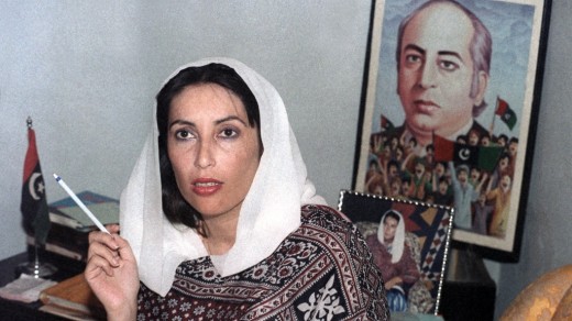 Benazir with Ali Bhutto her father-both done to death