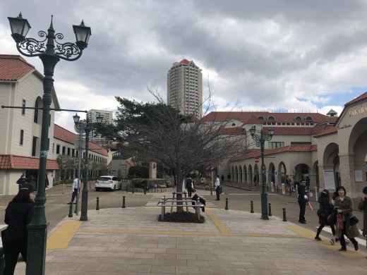 Early spring outside The Takarazuka Grand Theater