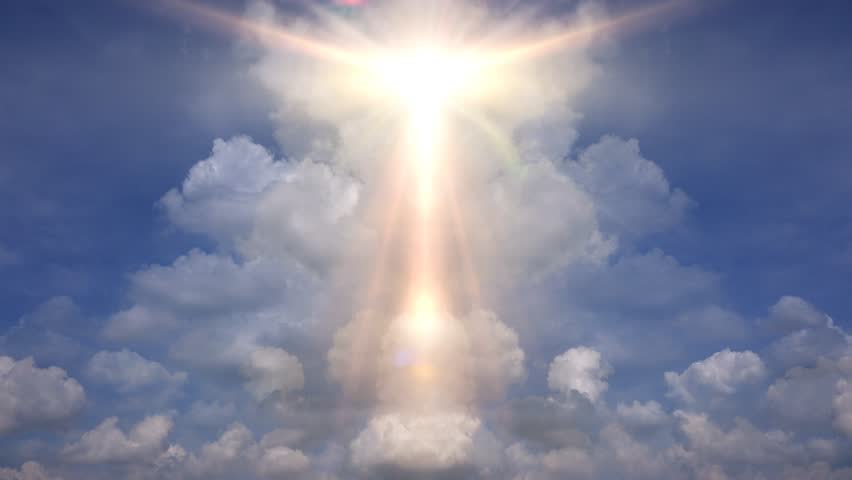 heavenly beam of light