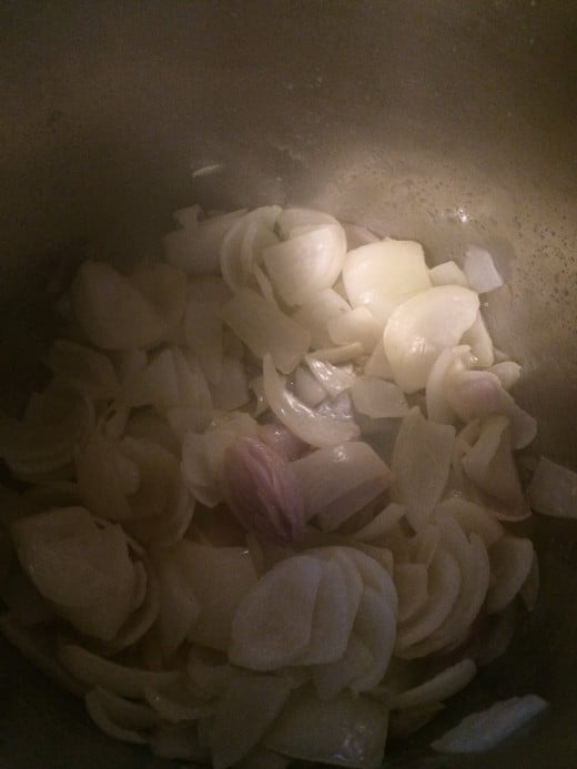 Sauteed onions and garlic 