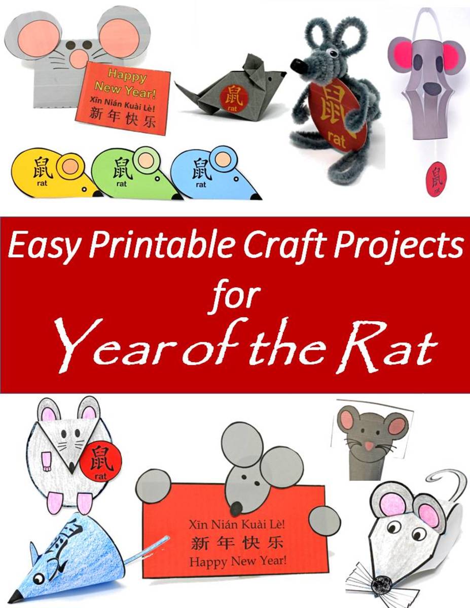 Printable Year of the Rat Craft Projects for the Chinese New Year | Holidappy1024 x 1325