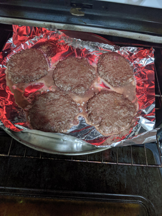 Broil until burgers are starting to brown, about 7 to 9 minutes