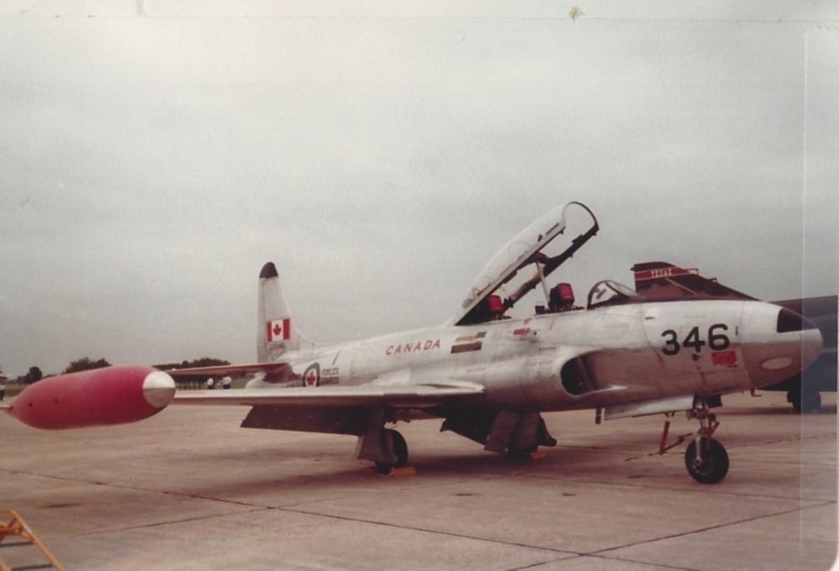 A Canadian Air Force T-33, Randolph AFB, May 1982.