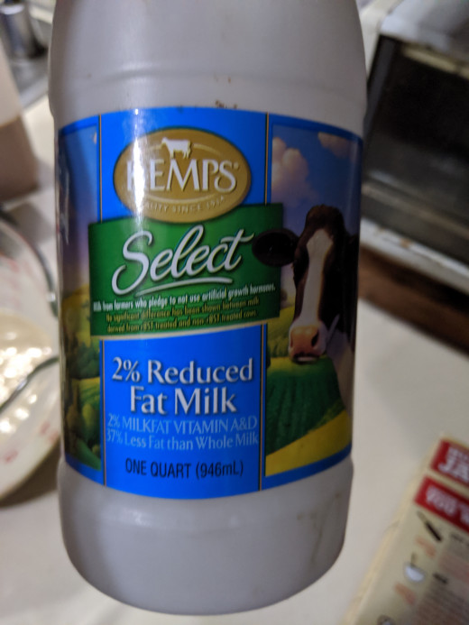 This mix uses milk