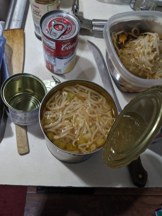 Bean sprouts - retain bean sprouts water