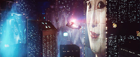 Skyscrapers in Blade Runner's 2019.
